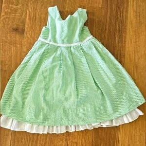 Ralph Lauren Green Seersucker Dress